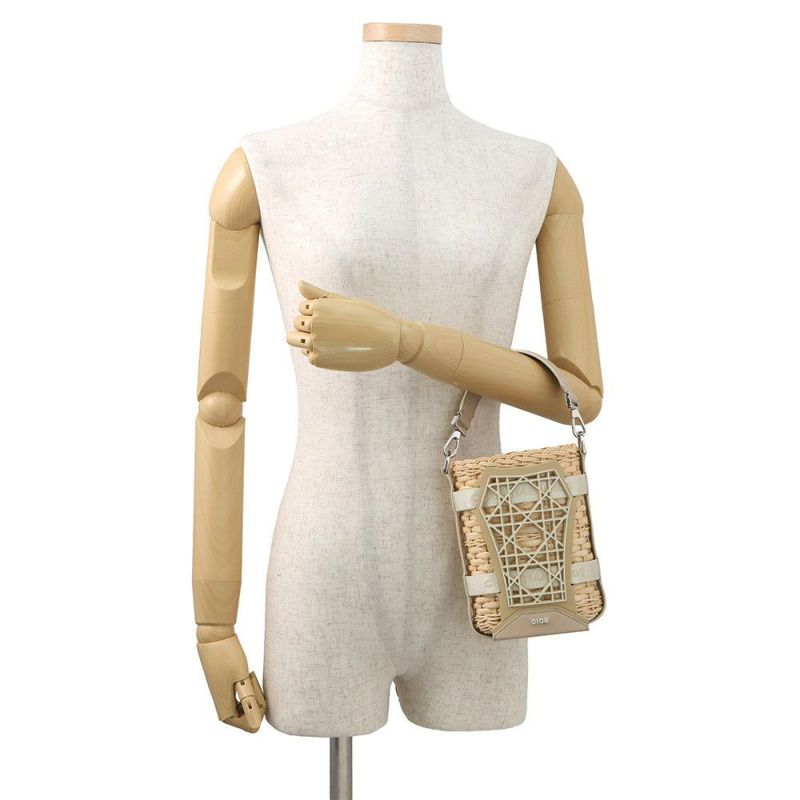 クリスチャン・ディオール ハンドバッグ SAHARA サハラ バケットバッグ ラフィア 2ESKH376BAS 2way
