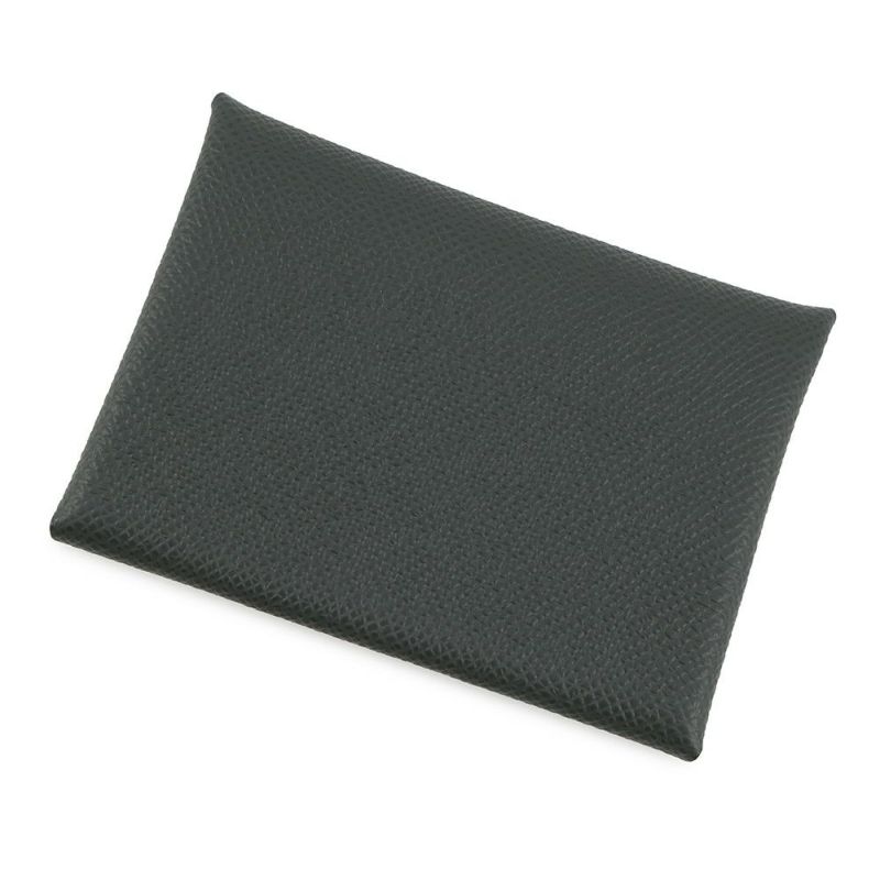 エルメス コインケース カルヴィ デュオ ヴェールマングローブ/シルバー金具 エプソン K刻印 財布