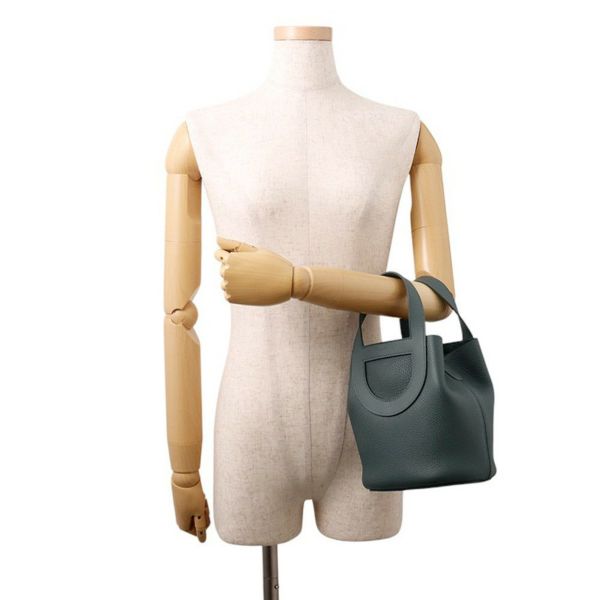 エルメス トートバッグ インザループ 18 ヴェールマングローブ/シルバー金具 トリヨンクレマンス/スイフト K刻印