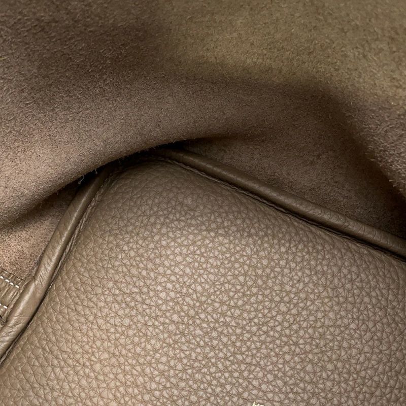 エルメス ハンドバッグ ピコタンロックMM エトゥープ/ゴールド金具 トリヨンクレマンス W刻印