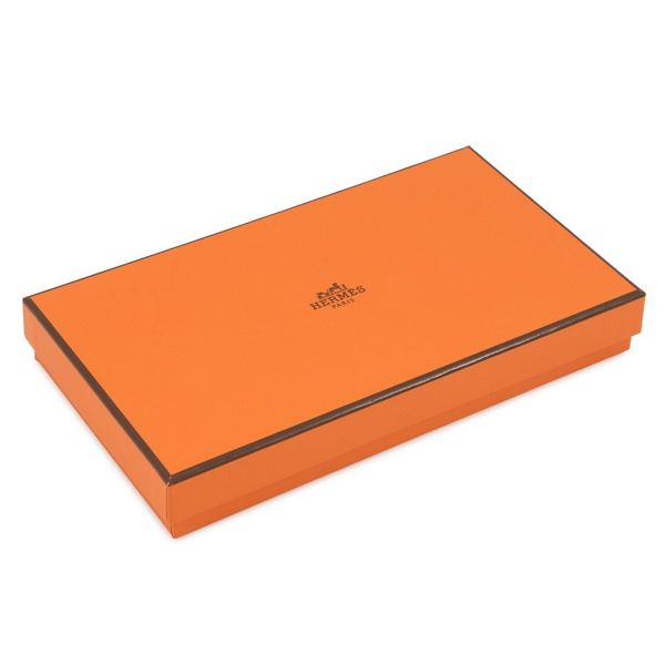 エルメス 長財布 アザップロング シルクイン クレ/シルバー金具 エプソン W刻印 財布