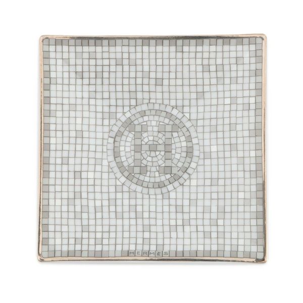 エルメス プレート ポーセリン モザイク 24 ヴァンキャトル プチカレ HERMES 食器 皿 トレー 陶器