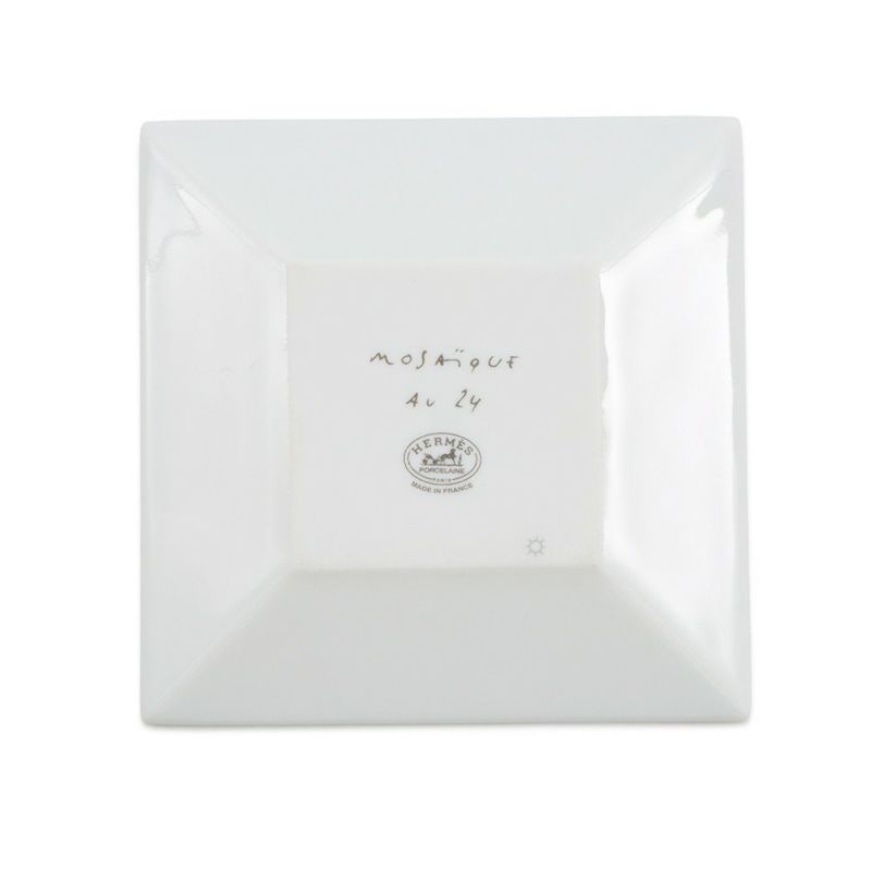 エルメス プレート ポーセリン モザイク 24 ヴァンキャトル プチカレ HERMES 食器 皿 トレー 陶器