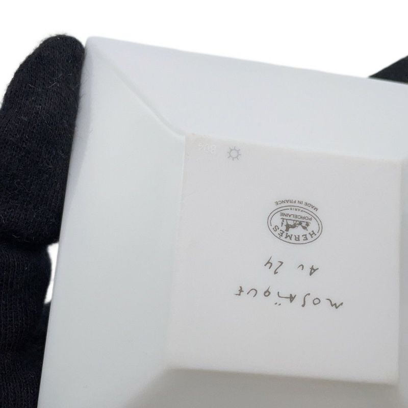 エルメス プレート ポーセリン モザイク 24 ヴァンキャトル プチカレ HERMES 食器 皿 トレー 陶器
