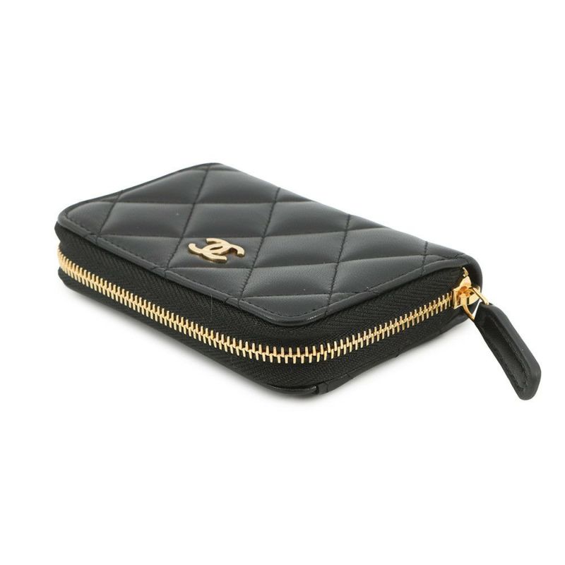 シャネル コインケース クラシック ジップコインパース マトラッセ ココマーク ラムスキン AP0216 CHANEL 財布 小銭入れ