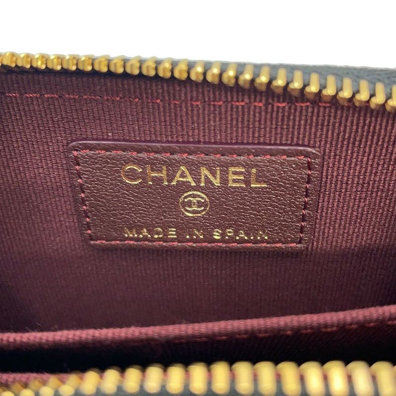 シャネル コインケース クラシック ジップコインパース マトラッセ ココマーク ラムスキン AP0216 CHANEL 財布 小銭入れ