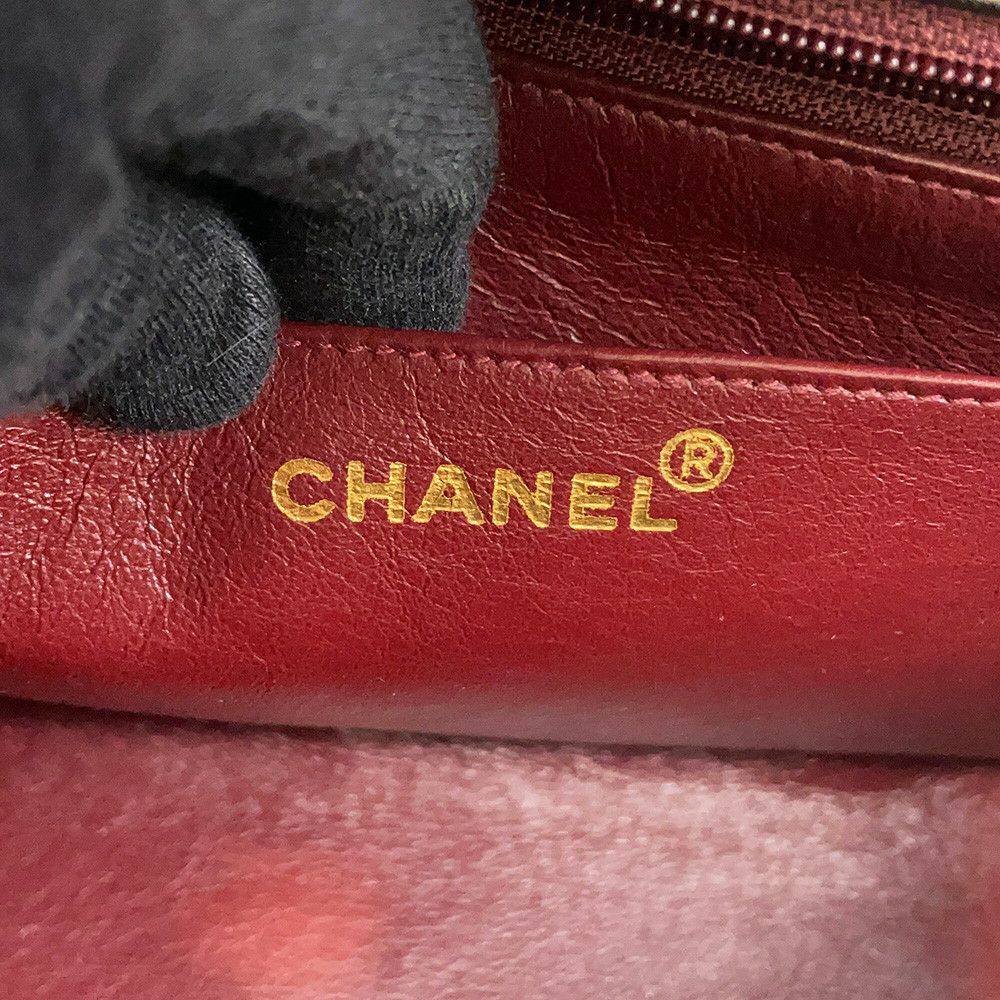 シャネル ショルダーバッグ ココマーク マトラッセ ラムスキン CHANEL ワンショルダー 黒