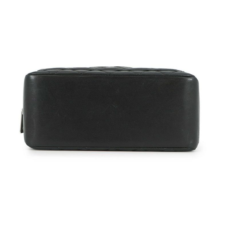 シャネル ハンドバッグ ココマーク ラムスキン CHANEL 黒