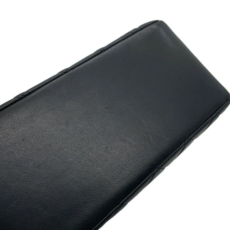 シャネル ハンドバッグ ココマーク ラムスキン CHANEL 黒