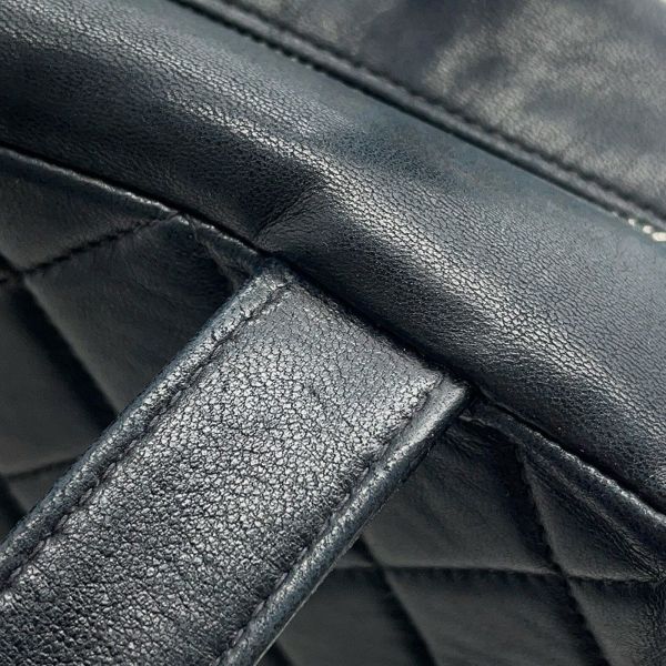 シャネル ハンドバッグ ココマーク ラムスキン CHANEL 黒