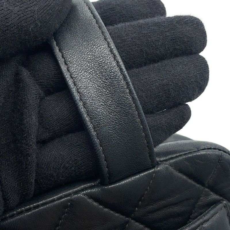 シャネル ハンドバッグ ココマーク ラムスキン CHANEL 黒