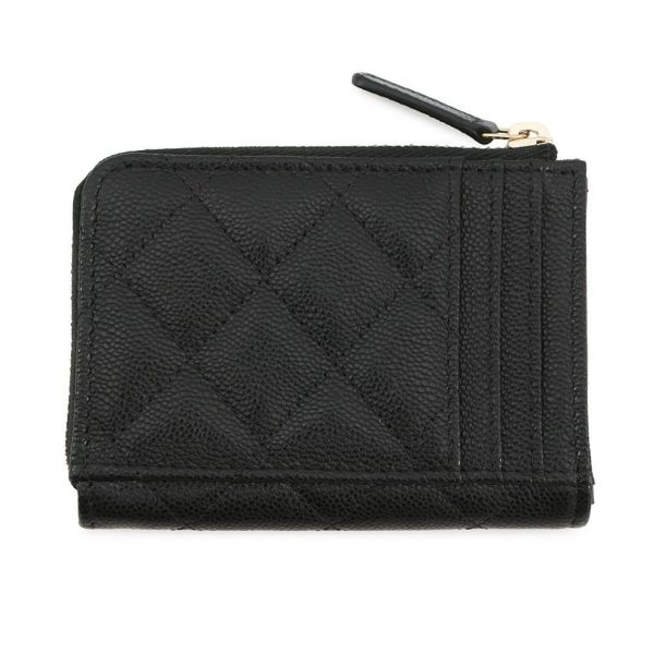シャネル コインケース マトラッセ ココマーク ソフトキャビアスキン AP4893 CHANEL 財布 黒