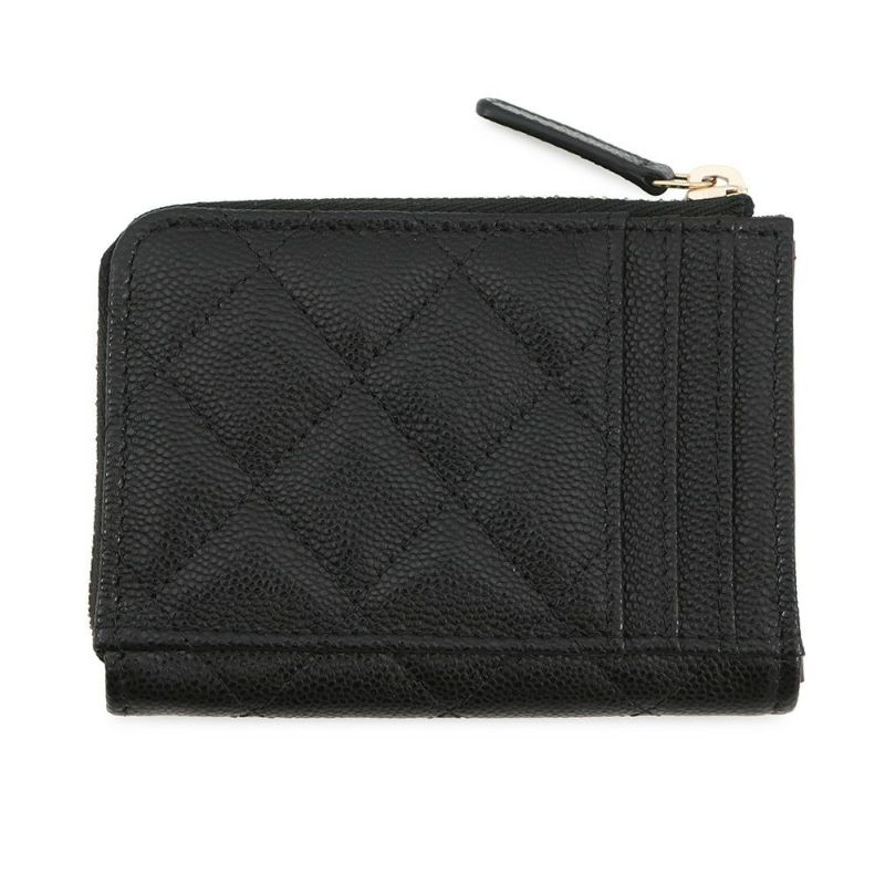 シャネル コインケース マトラッセ ココマーク ソフトキャビアスキン AP4893 CHANEL 財布 黒