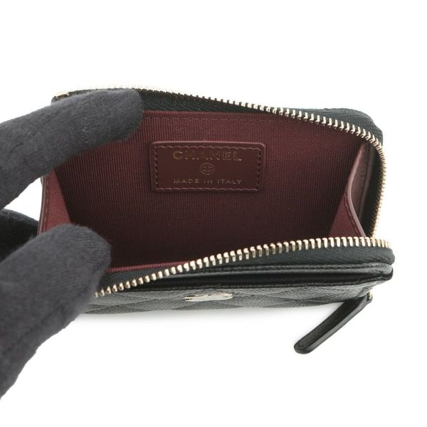 シャネル コインケース マトラッセ ココマーク ソフトキャビアスキン AP4893 CHANEL 財布 黒
