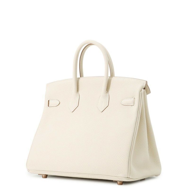 エルメス バーキン25 クレ/ピンクゴールド金具 トゴ Y刻印 HERMES Birkin ハンドバッグ