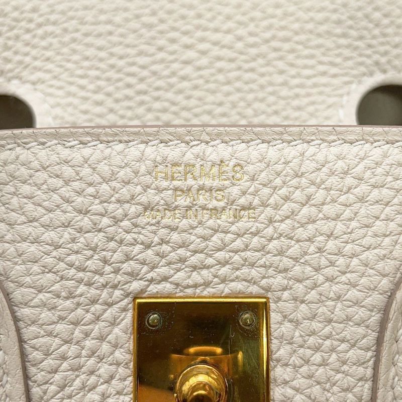 エルメス バーキン25 クレ/ピンクゴールド金具 トゴ Y刻印 HERMES Birkin ハンドバッグ