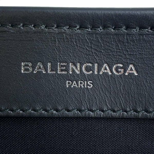 バレンシアガ トートバッグ ネイビーカバス S ポーチ付 339933 BALENCIAGA スモールサイズ バッグ 黒 白