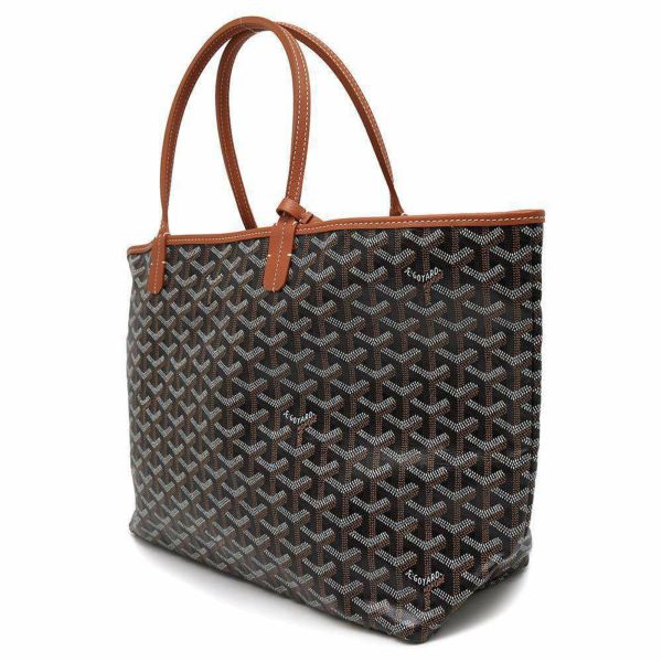 ゴヤール トートバッグ サンルイPM PVC/レザー STLOUIPMLTY01CL03P GOYARD ポーチ付き 黒