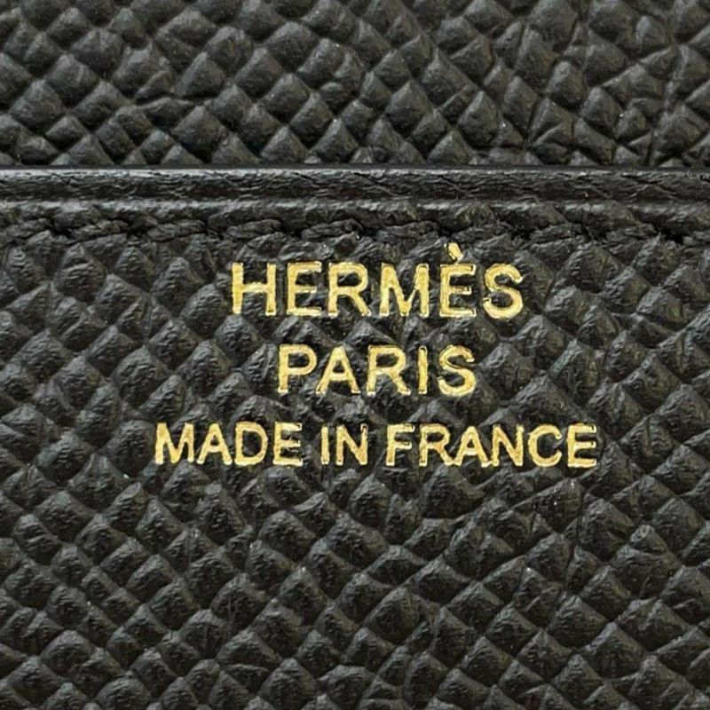 エルメス 長財布 コンスタンス トゥーゴー ロング ブラック/ゴールド金具 エプソン B刻印 財布 黒