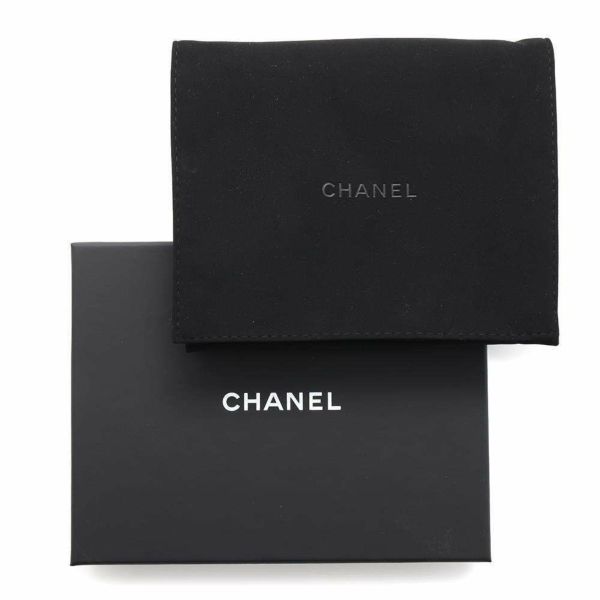 シャネル ミニチェーンウォレット カードケース マトラッセ キャビアスキン AP0238 CHANEL 財布 黒