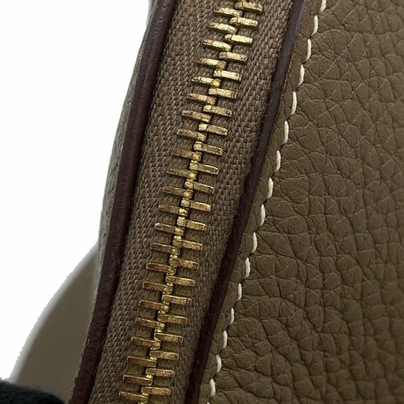 エルメス ハンドバッグ ボリード31 エトゥープ/ゴールド金具 トリヨンクレマンス D刻印 2wayショルダー