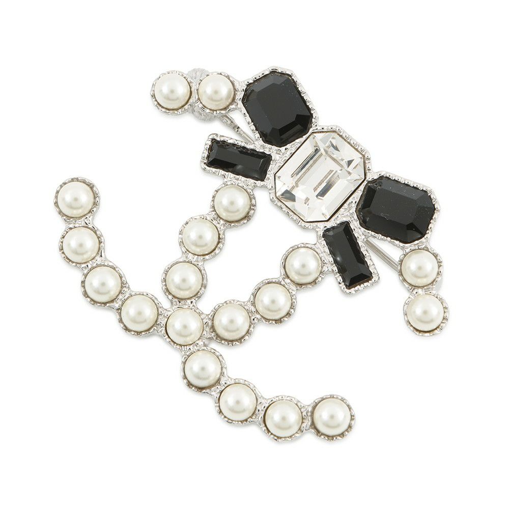 シャネル ブローチ ココマーク リボン フェイクパール ラインストーン E23 K CHANEL アクセサリー