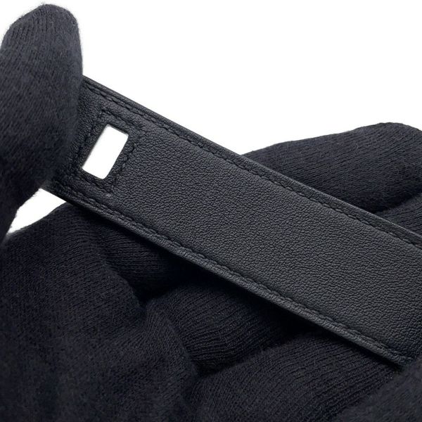 エルメス ブレスレット ケリーツイスト PM ブラック/ゴールド金具 スイフト B刻印 サイズT2 黒 ソルド品