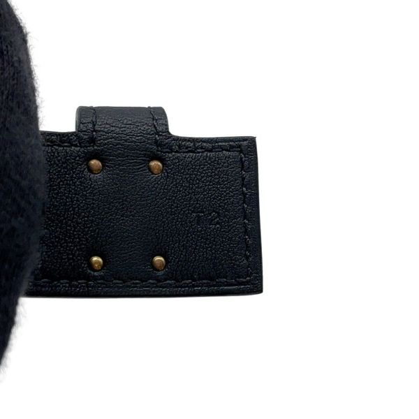 エルメス ブレスレット ケリーツイスト PM ブラック/ゴールド金具 スイフト B刻印 サイズT2 黒 ソルド品