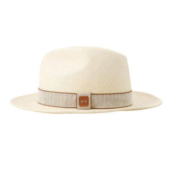 エルメス ハット リオ H カット ハット 藁 サイズ59 HERMES 帽子 メンズ