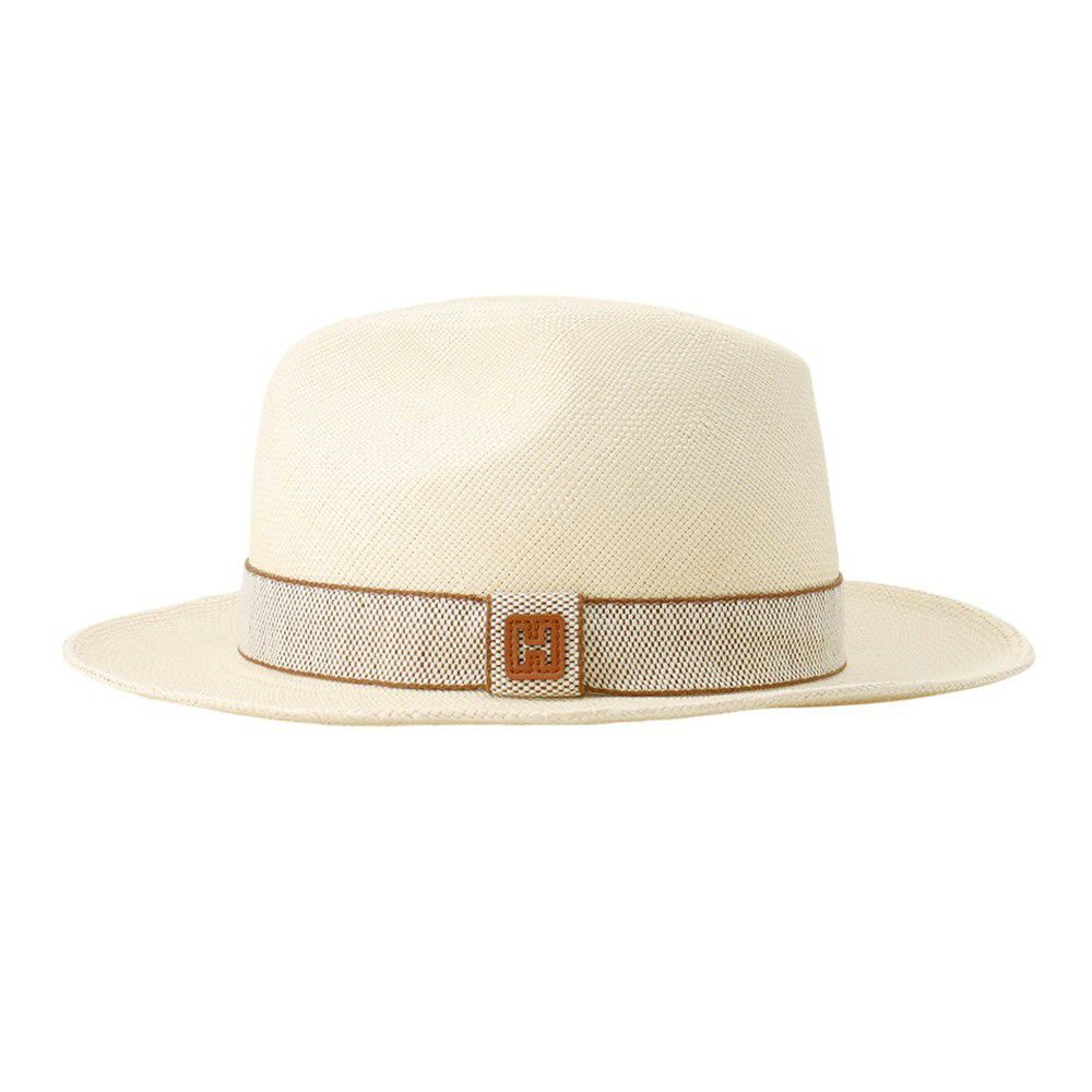 エルメス ハット リオ H カット ハット 藁 サイズ59 HERMES 帽子 メンズ