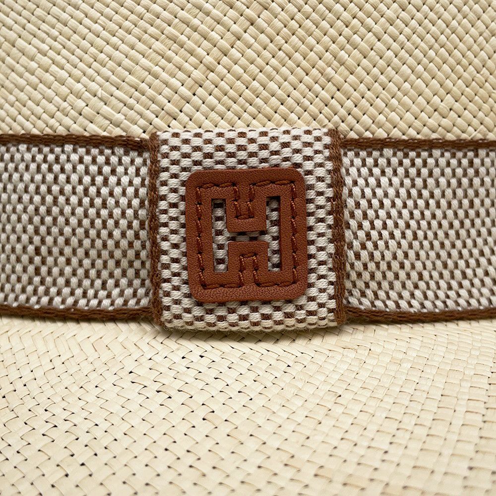 エルメス ハット リオ H カット ハット 藁 サイズ59 HERMES 帽子 メンズ