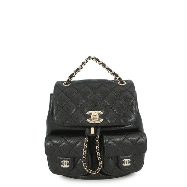 シャネル リュック マトラッセ ココマーク キャビアスキン AS3860 CHANEL バックパック バッグ 黒