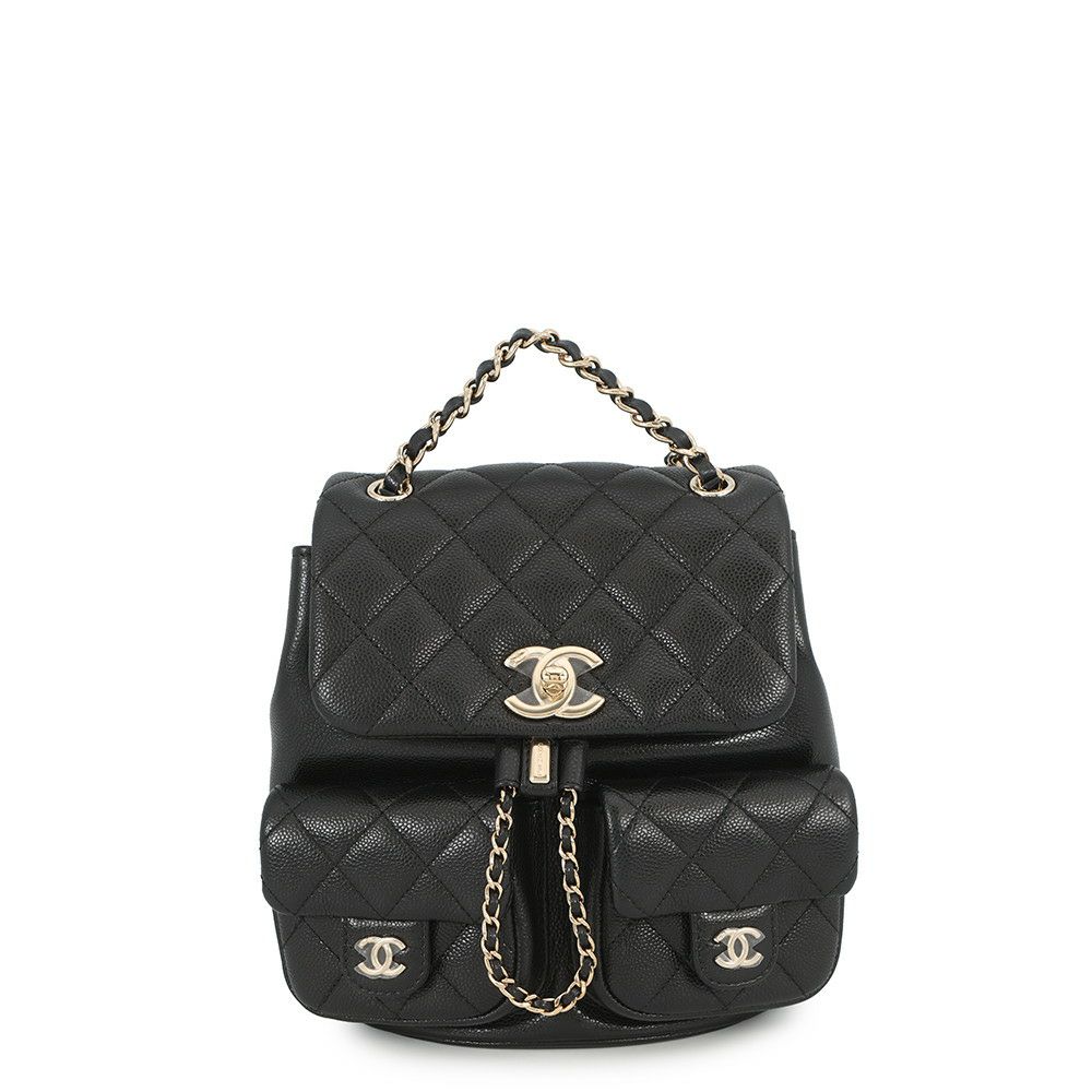 シャネル リュック ミニ マトラッセ ココマーク キャビアスキン AS0004