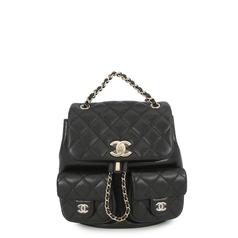 シャネル リュック マトラッセ ココマーク キャビアスキン AS3860 CHANEL バックパック バッグ 黒