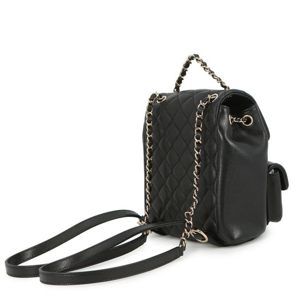 シャネル リュック マトラッセ ココマーク キャビアスキン AS3860 CHANEL バックパック バッグ 黒