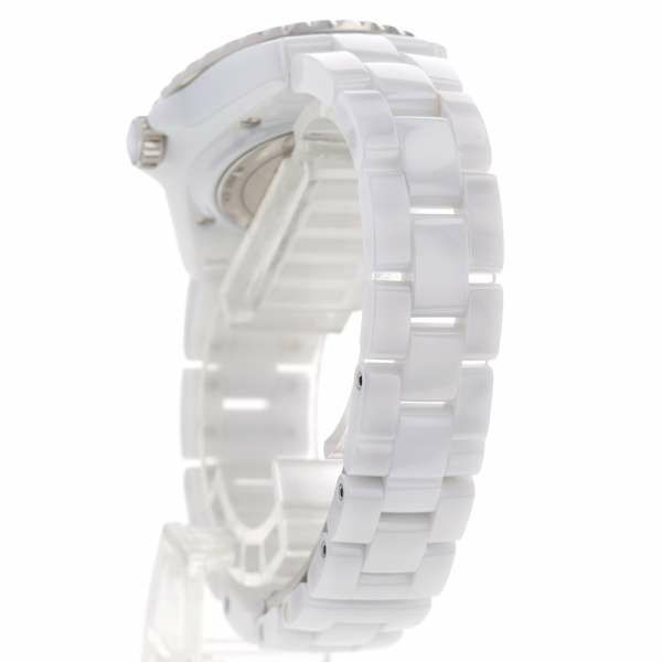 シャネル J12・20 2020本限定 ホワイトセラミック ダイヤモンド H6476 CHANEL 腕時計 白文字盤 クォーツ レディース 20周年記念