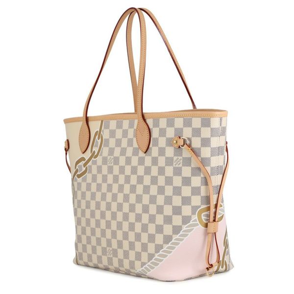 ルイヴィトン トートバッグ ダミエ・アズール/ロープ＆チェーン ノーティカル ネヴァーフル MM N40471 ヴィトン バッグ