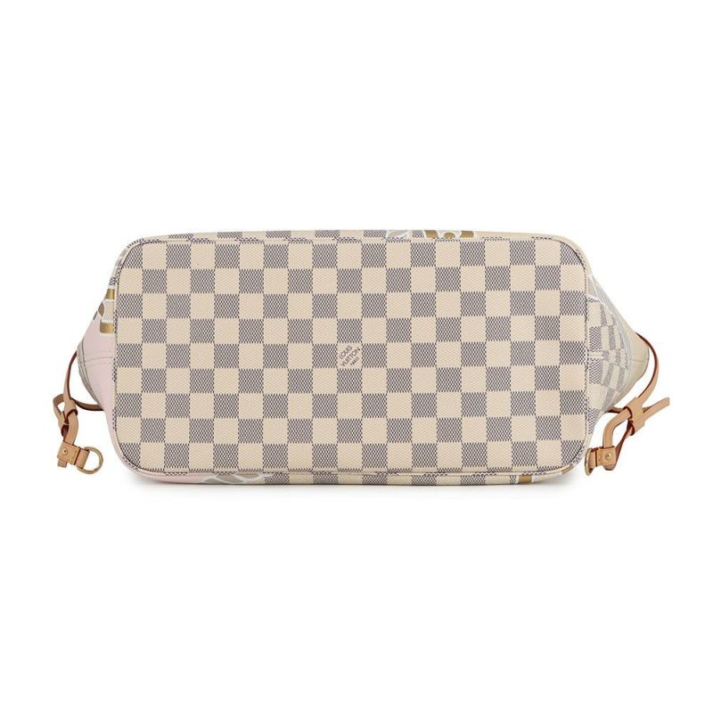 ルイヴィトン トートバッグ ダミエ・アズール/ロープ＆チェーン ノーティカル ネヴァーフル MM N40471 ヴィトン バッグ