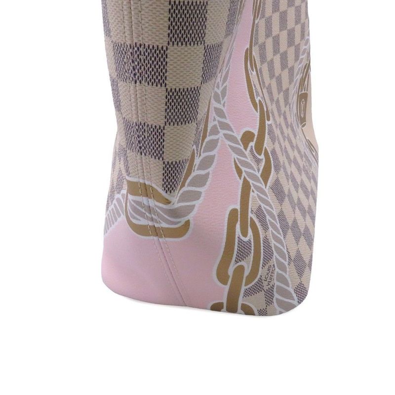 ルイヴィトン トートバッグ ダミエ・アズール/ロープ＆チェーン ノーティカル ネヴァーフル MM N40471 ヴィトン バッグ