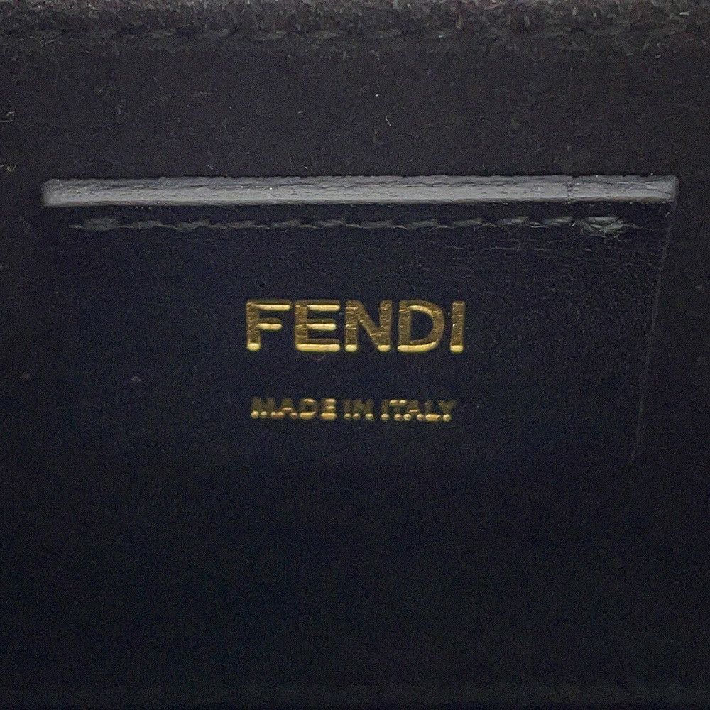 フェンディ ショルダーバッグ ボックス オリゾンタル ロゴ  レザー 8BT340 FEND 2wayショルダーバッグ