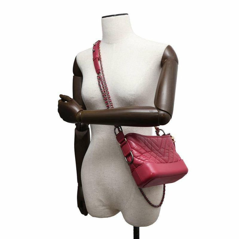 シャネル チェーンショルダーバッグ シェブロン ココマーク ガブリエル ドゥ シャネル スモール ホーボーバッグ A91810 Vステッチ