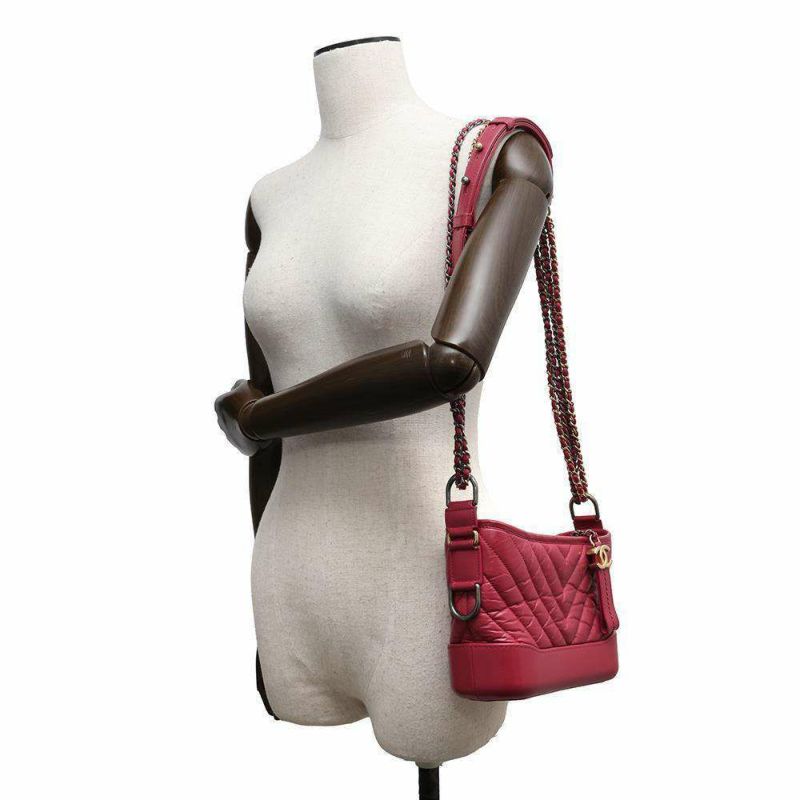 シャネル チェーンショルダーバッグ シェブロン ココマーク ガブリエル ドゥ シャネル スモール ホーボーバッグ A91810 Vステッチ