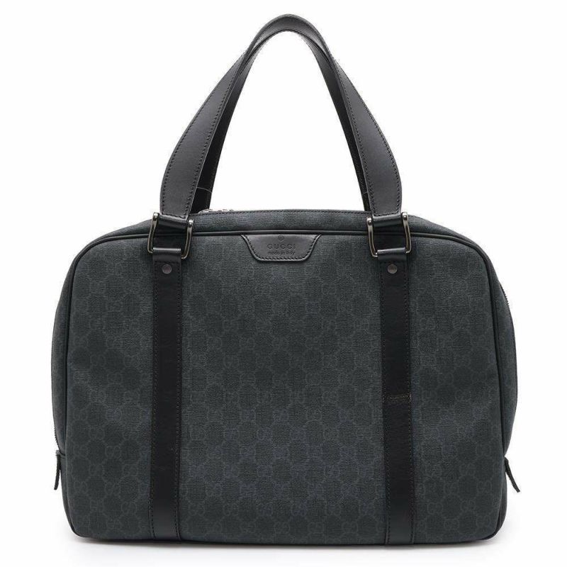 グッチ ビジネスバッグ GGスプリーム ブリーフケース PVC/レザー 322074 GUCCI ハンドバッグ 黒 キャリーオンバッグ