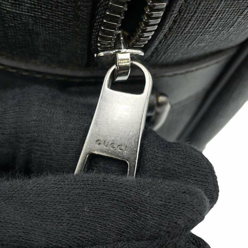 グッチ ビジネスバッグ GGスプリーム ブリーフケース PVC/レザー 322074 GUCCI ハンドバッグ 黒 キャリーオンバッグ