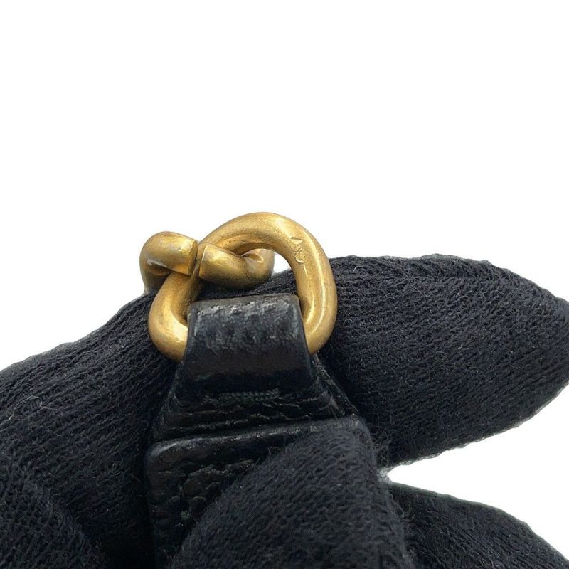 シャネル チェーンウォレット ボーイシャネル マトラッセ ココマーク キャビアスキン AP1117 CHANEL 財布 黒