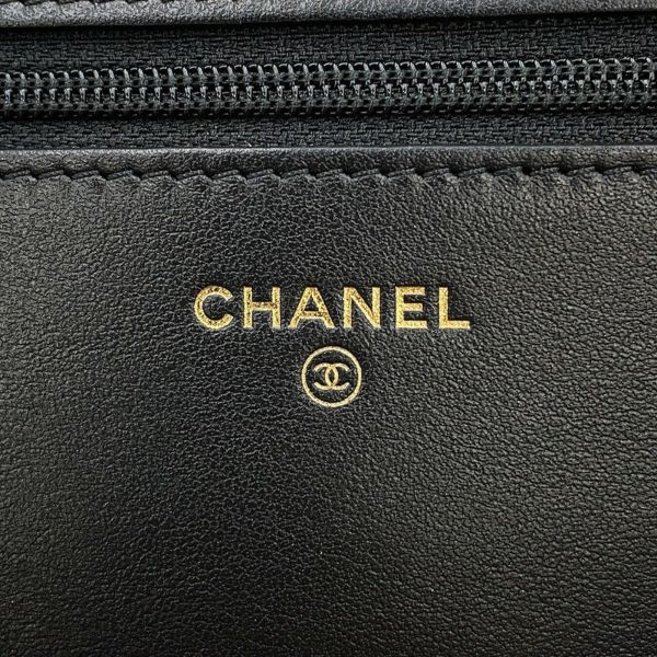 シャネル チェーンウォレット ボーイシャネル マトラッセ ココマーク キャビアスキン AP1117 CHANEL 財布 黒