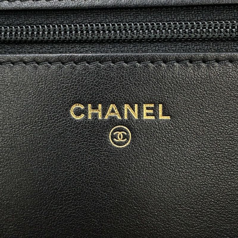 シャネル チェーンウォレット ボーイシャネル マトラッセ ココマーク キャビアスキン AP1117 CHANEL 財布 黒