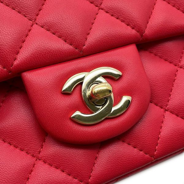 シャネル チェーンショルダーバッグ ミニ マトラッセ 20 ココマーク ラムスキン A69900 CHANEL