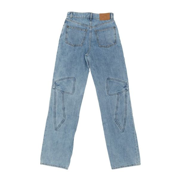 シャネル パンツ リボン デニム レディースサイズ34 P80580 CHANEL ボトムス