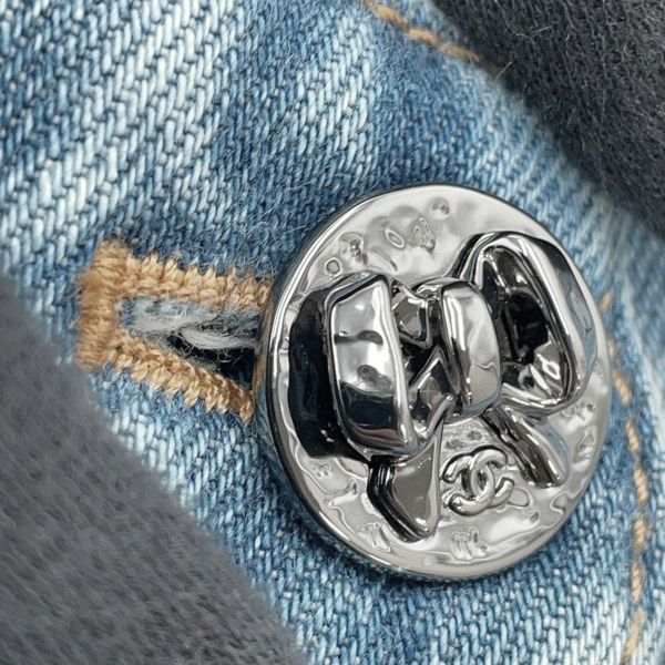 シャネル パンツ リボン デニム レディースサイズ34 P80580 CHANEL ボトムス